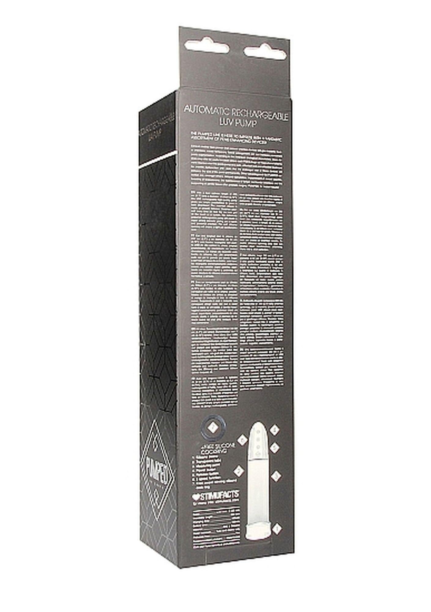 Pompă de vid automată cu pompă, transparentă, USB, 20 cm