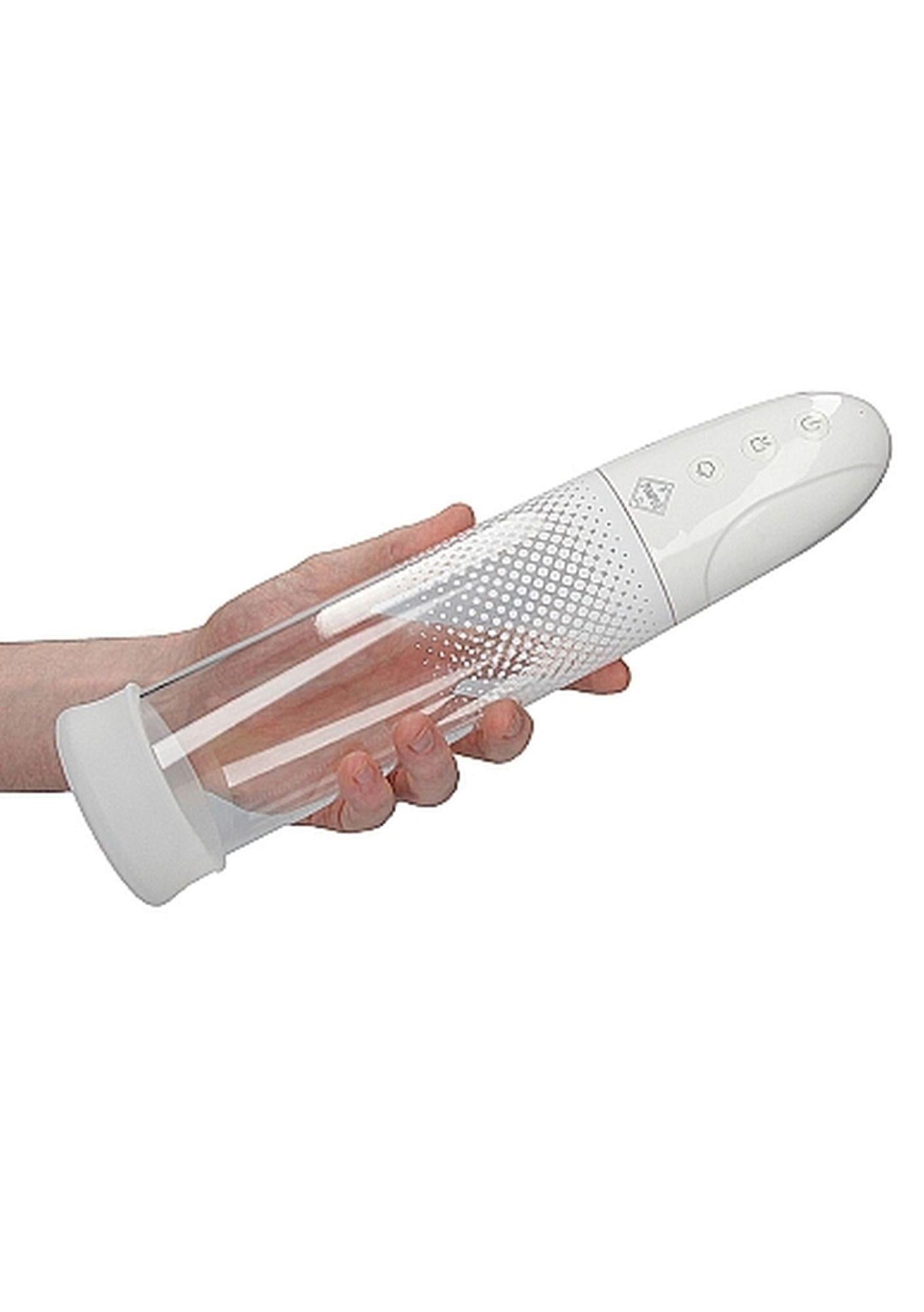 Pompă de vid automată cu pompă, transparentă, USB, 20 cm