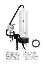 Pompă de vid transparentă Pumped Elite pentru începători cu manometru 23 cm