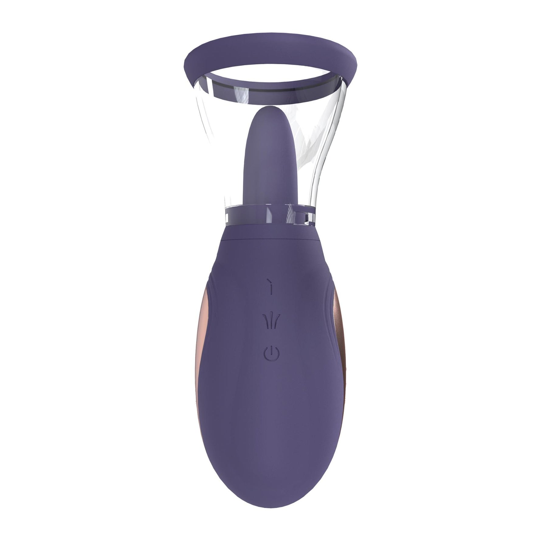 Pompă de sân și clitoris Pumped Enhance reîncărcabilă din silicon, violet