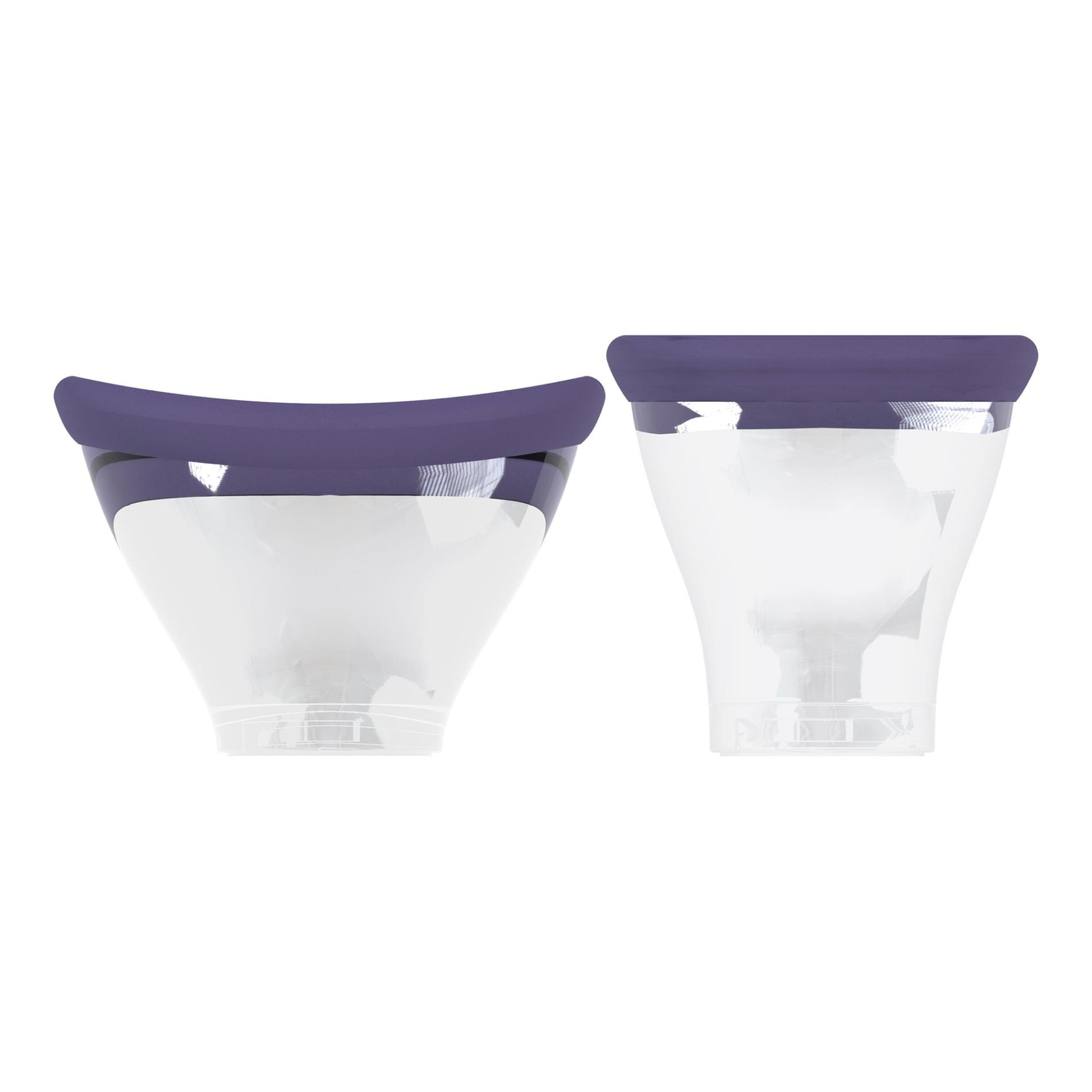 Pompă de sân și clitoris Pumped Enhance reîncărcabilă din silicon, violet