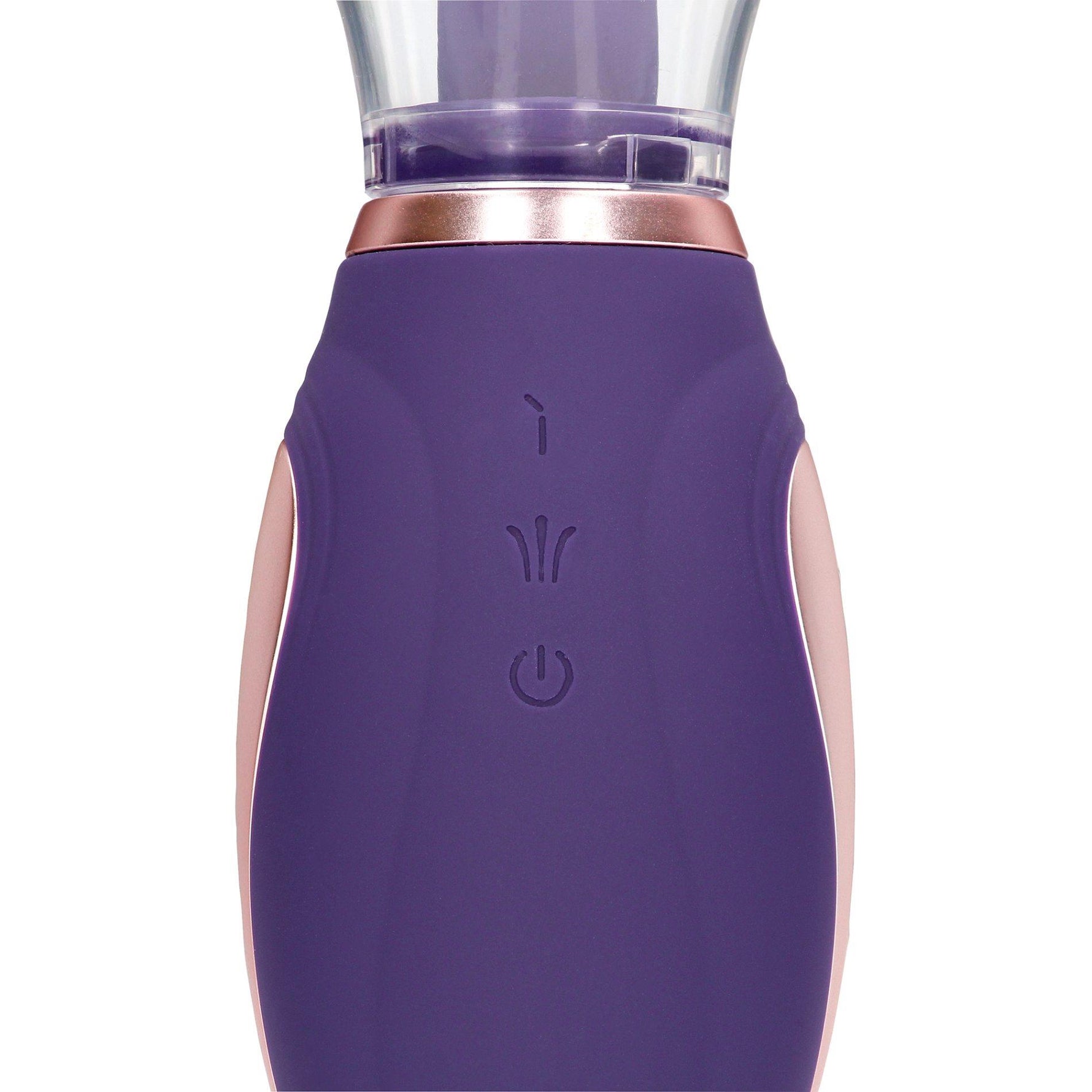 Pompă de sân și clitoris Pumped Enhance reîncărcabilă din silicon, violet