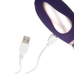 Pompă de sân și clitoris Pumped Enhance reîncărcabilă din silicon, violet