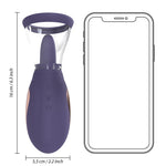 Pompă de sân și clitoris Pumped Enhance reîncărcabilă din silicon, violet