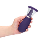 Pompă de sân și clitoris Pumped Enhance reîncărcabilă din silicon, violet
