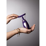 Pompă de sân și clitoris Pumped Enhance reîncărcabilă din silicon, violet