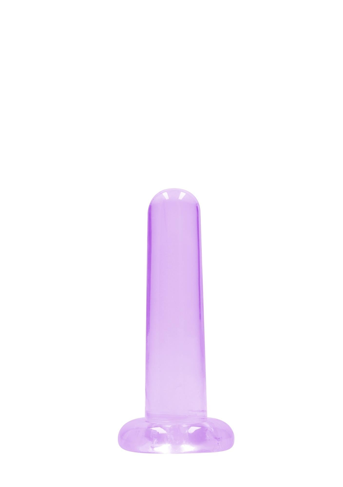 Dildo cu ventuză transparentă RealRock 13,5 cm