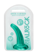 Dildo anal transparent RealRock cu ventuză 11 cm