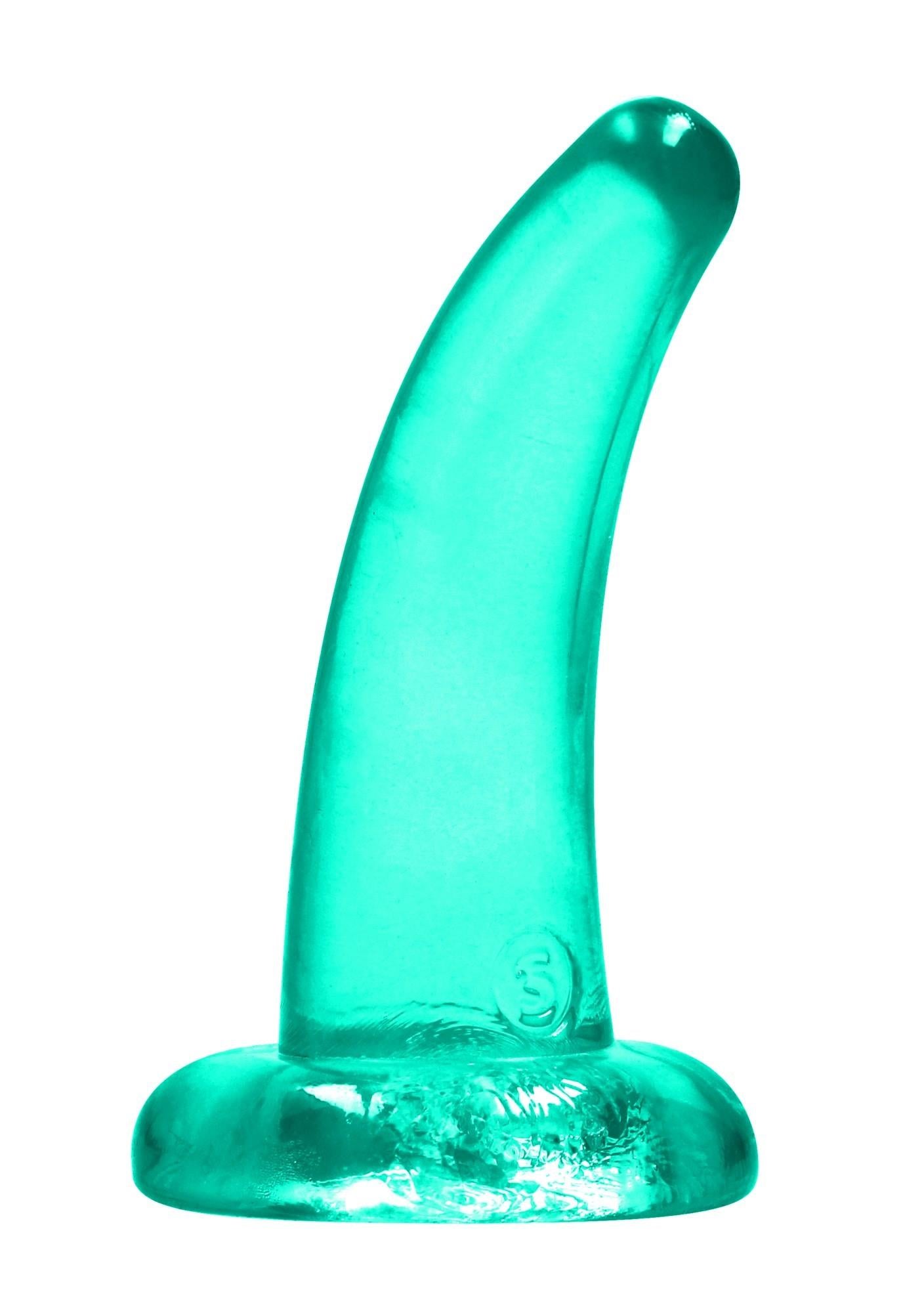 Dildo anal transparent RealRock cu ventuză 11 cm