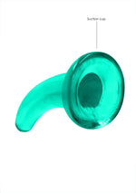 Dildo anal transparent RealRock cu ventuză 11 cm