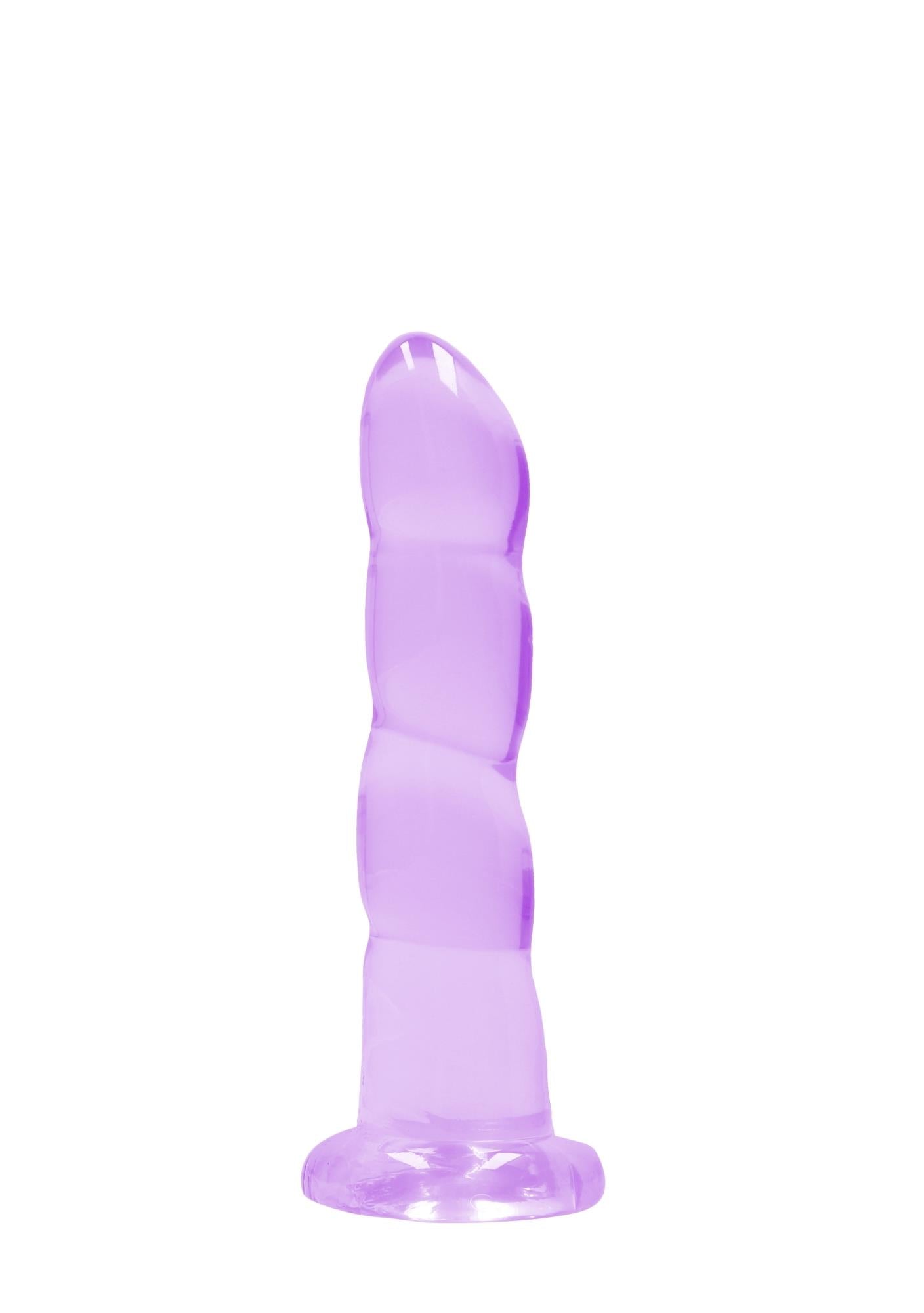 Dildo RealRock Crystal Clear cu ventuză 17 cm