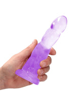 Dildo RealRock Crystal Clear cu ventuză 17 cm