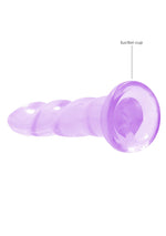 Dildo RealRock Crystal Clear cu ventuză 17 cm