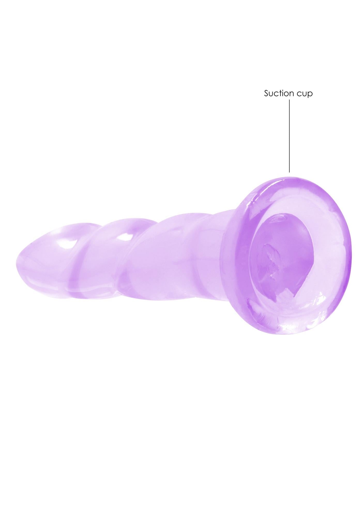 Dildo RealRock Crystal Clear cu ventuză 17 cm