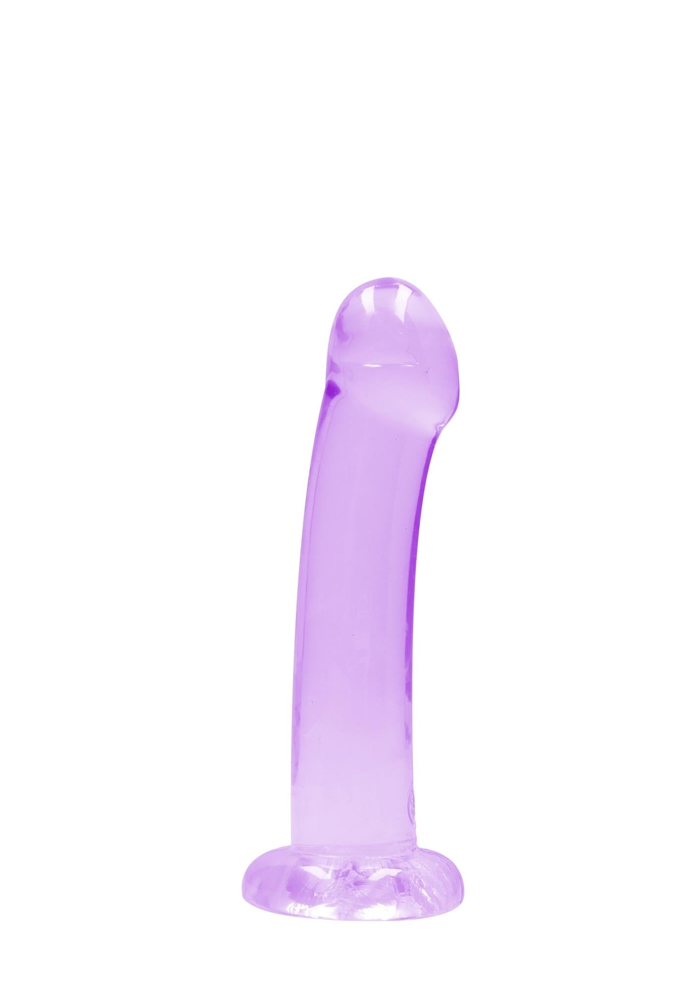 Dildo cu ventuză RealRock Crystal Clear transparent 17 cm