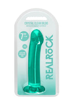 Dildo transparent RealRock Crystal Clear cu ventuză 17 cm