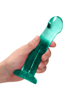 Dildo transparent RealRock Crystal Clear cu ventuză 17 cm