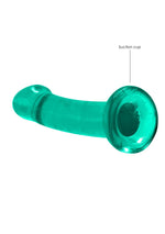 Dildo transparent RealRock Crystal Clear cu ventuză 17 cm