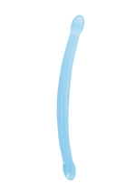 Dildo dublu RealRock Crystal Clear 42 cm