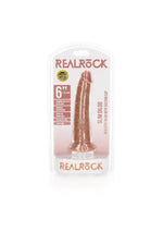 Dildo realist subțire RealRock cu ventuză 15,5 cm
