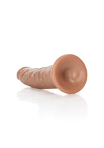 Dildo realist subțire RealRock cu ventuză 15,5 cm