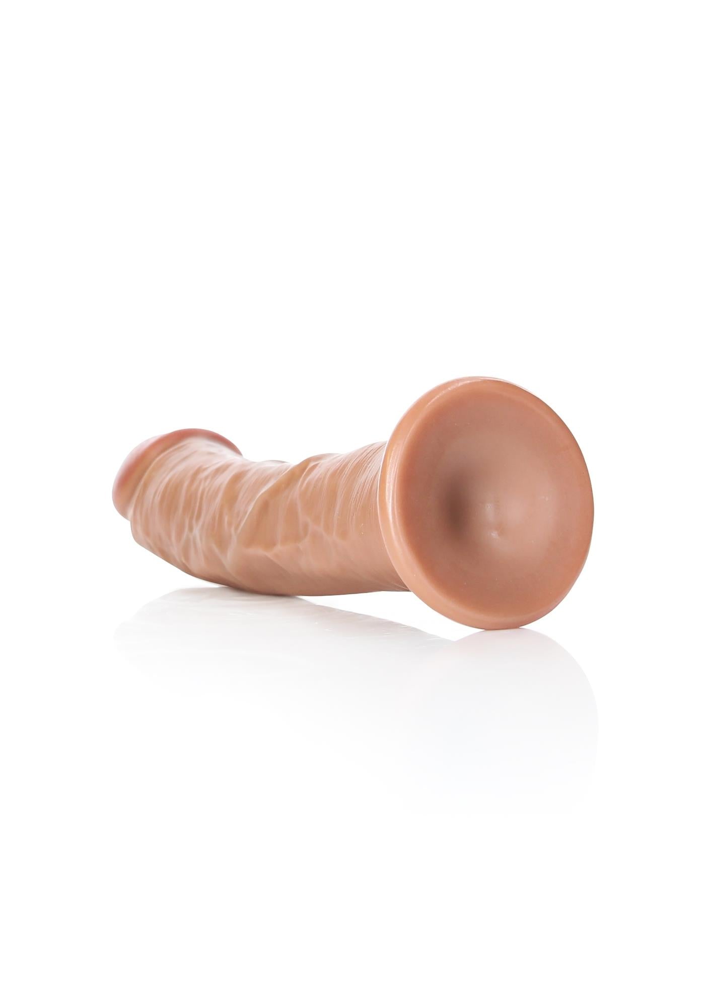 Dildo curbat realist RealRock cu ventuză 20,5 cm