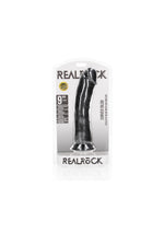 Dildo curbat realist RealRock cu ventuză 23 cm