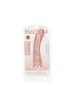 Dildo curbat realist RealRock cu ventuză 23 cm