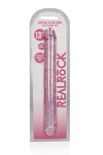 Dildo dublu RealRock transparent 34 cm