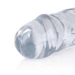 Dildo dublu realist RealRock Crystal Clear 34 cm