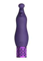 Vibrator USB Bullet din silicon violet Exquisite Royal Gems
