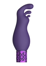 Vibrator USB Bullet din silicon violet Exquisite Royal Gems