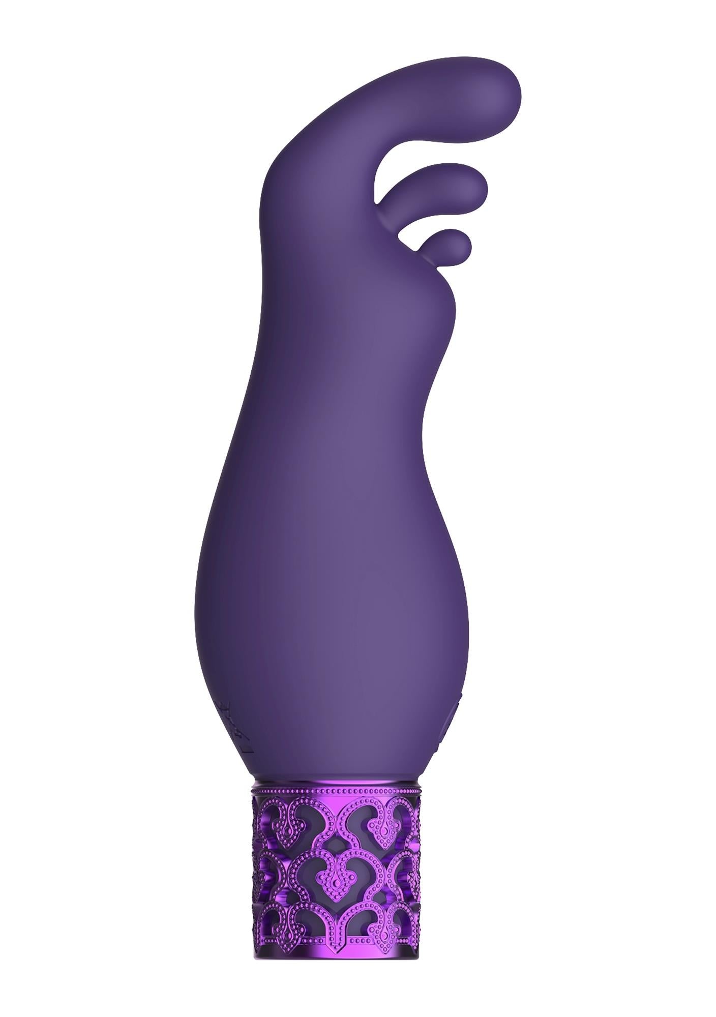Vibrator USB Bullet din silicon violet Exquisite Royal Gems