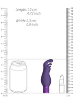 Vibrator USB Bullet din silicon violet Exquisite Royal Gems