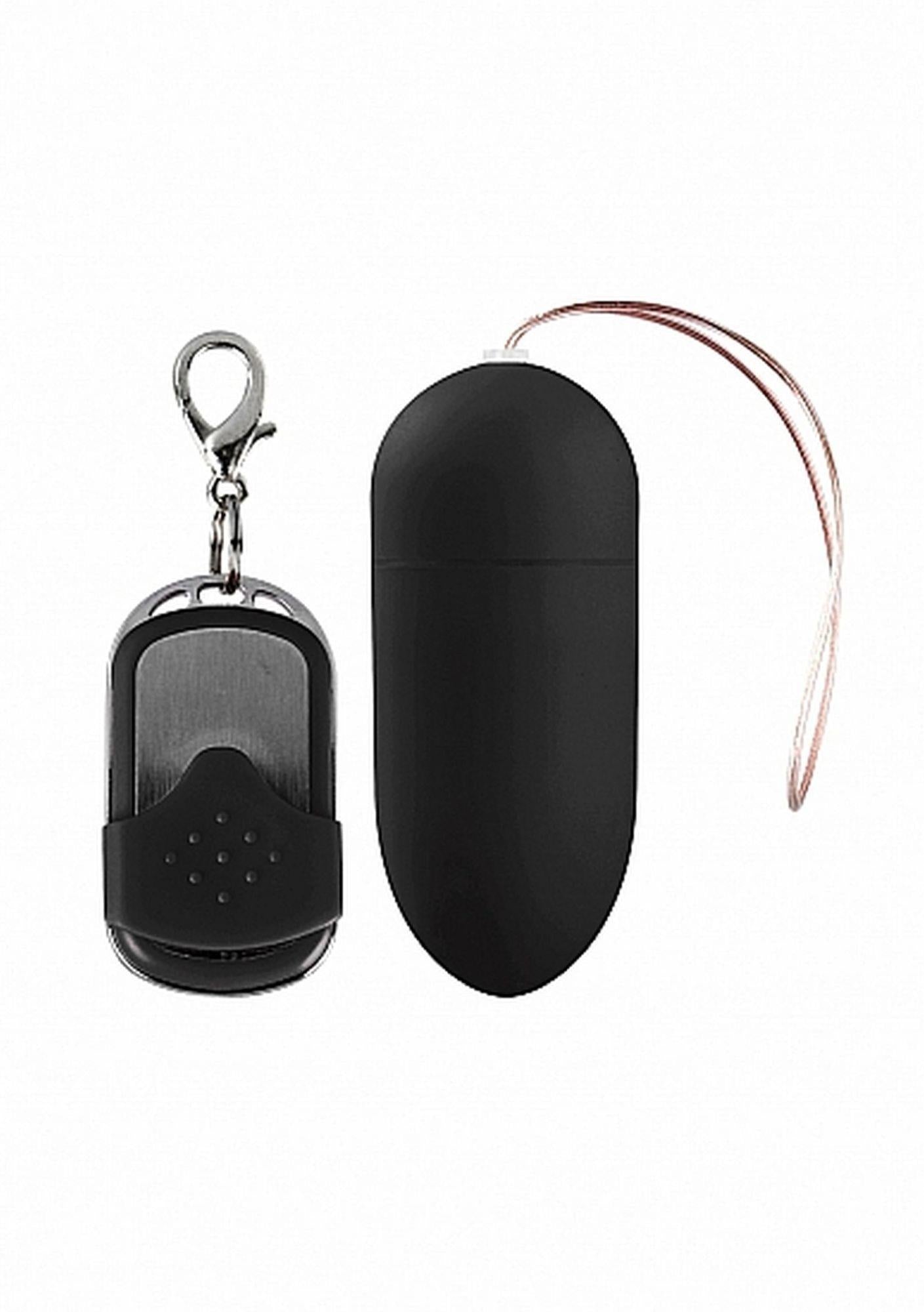 Ou vibrant mare negru cu 10 moduri, telecomandă ShotsToys