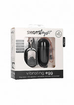 Ou vibrant mare negru cu 10 moduri, telecomandă ShotsToys