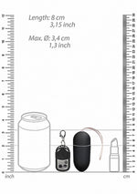 Ou vibrant mare negru cu 10 moduri, telecomandă ShotsToys