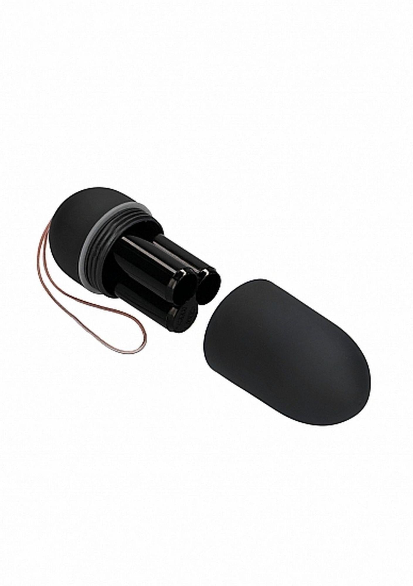 Ou vibrant mare negru cu 10 moduri, telecomandă ShotsToys