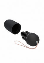 Ou vibrant mare negru cu 10 moduri, telecomandă ShotsToys