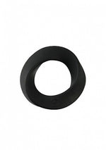 Inel pentru penis ShotsToys Endless Regular din silicon, negru
