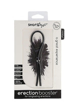 Inel de penis ShotsToys din silicon, reglabil, negru