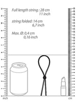 Inel de penis ShotsToys din silicon, reglabil, negru