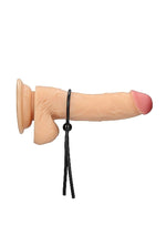 Inel de penis ShotsToys din silicon, reglabil, negru