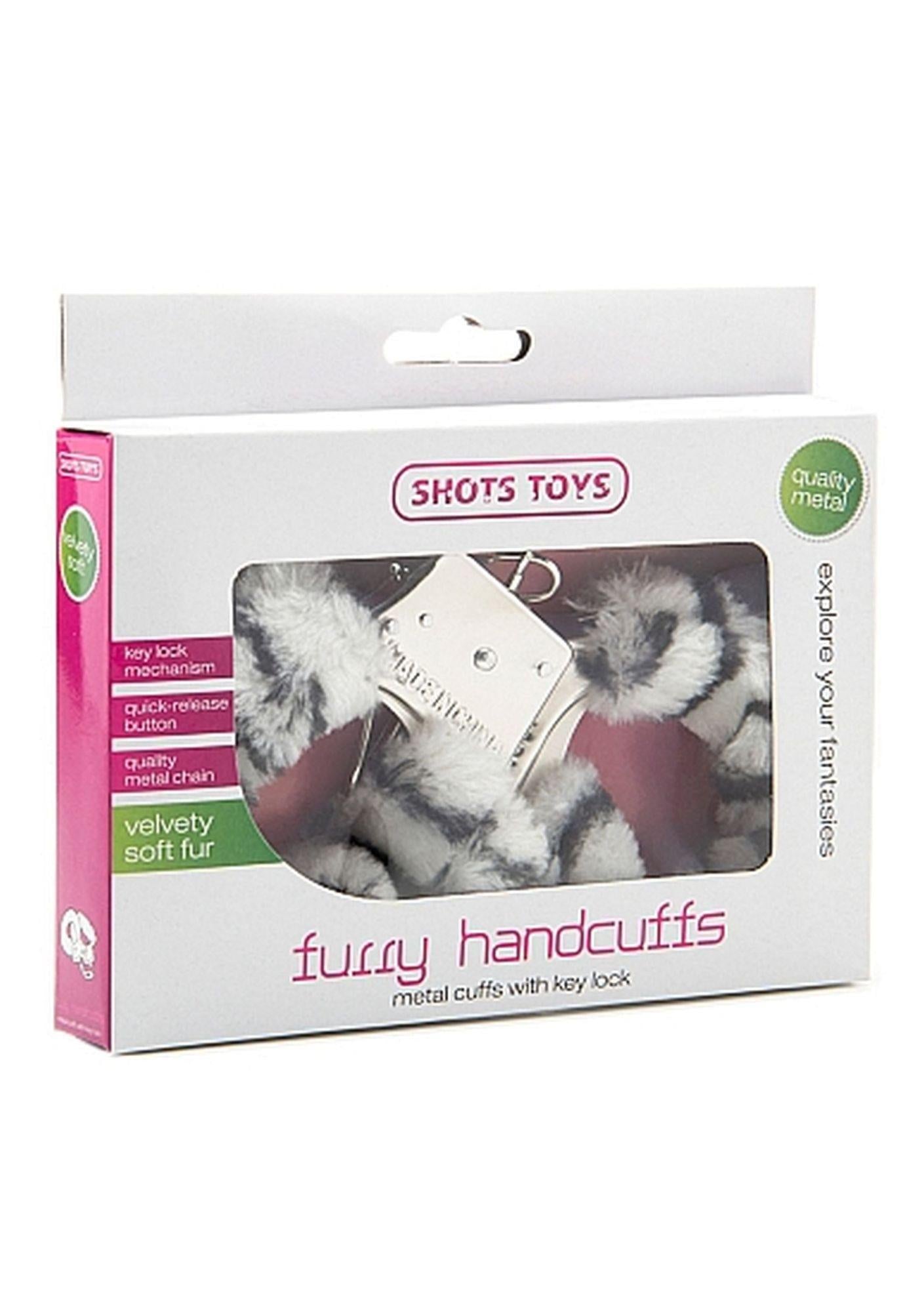 Cătușe din blană de zebră ShotsToys