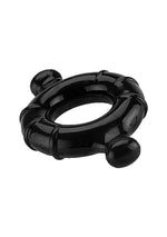 Inel gumizat ShotsToys TPE Inel mare negru pentru penis