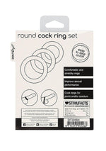 Set de inele pentru penis ShotsToys, negru, 3 mărimi