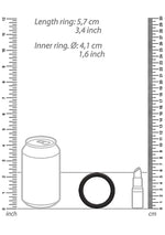 Set de inele pentru penis ShotsToys, negru, 3 mărimi