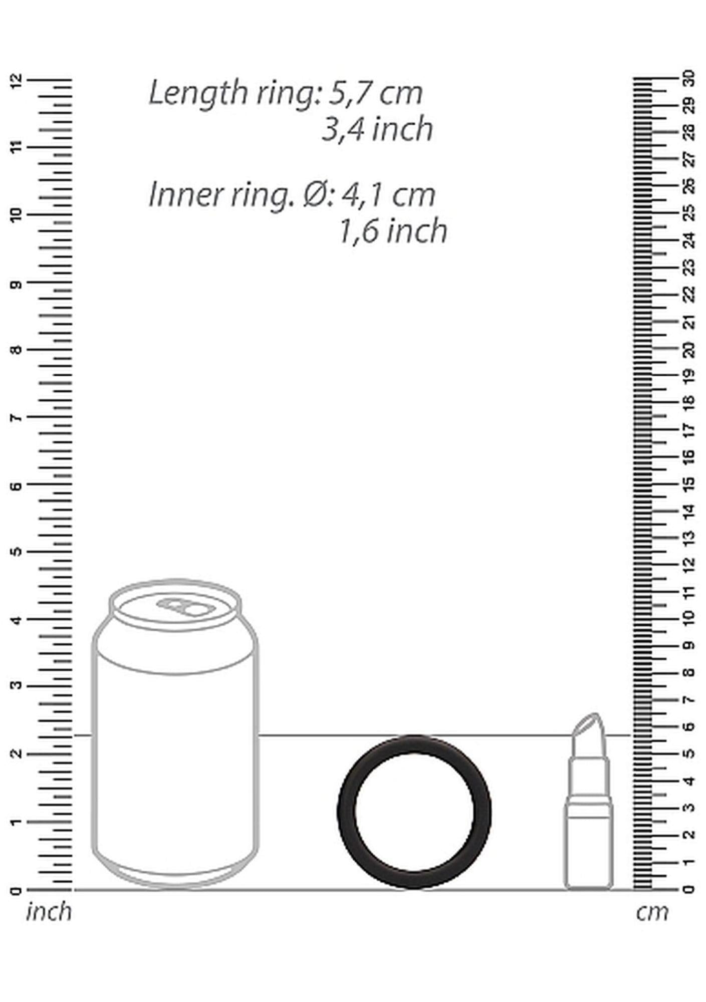 Set de inele pentru penis ShotsToys, negru, 3 mărimi