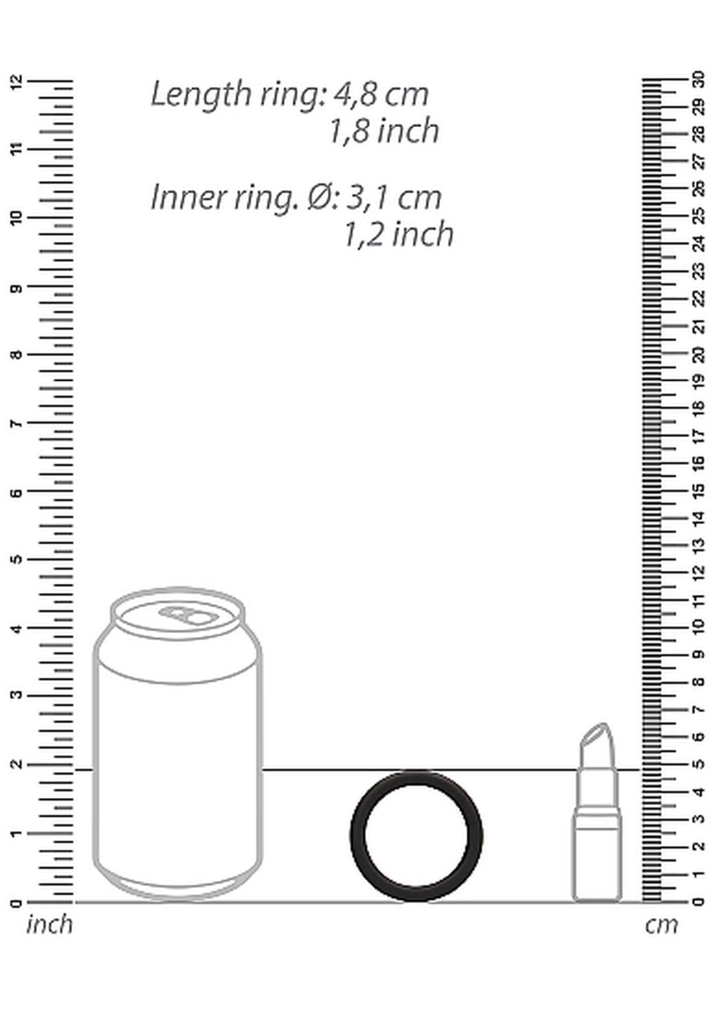 Set de inele pentru penis ShotsToys, negru, 3 mărimi