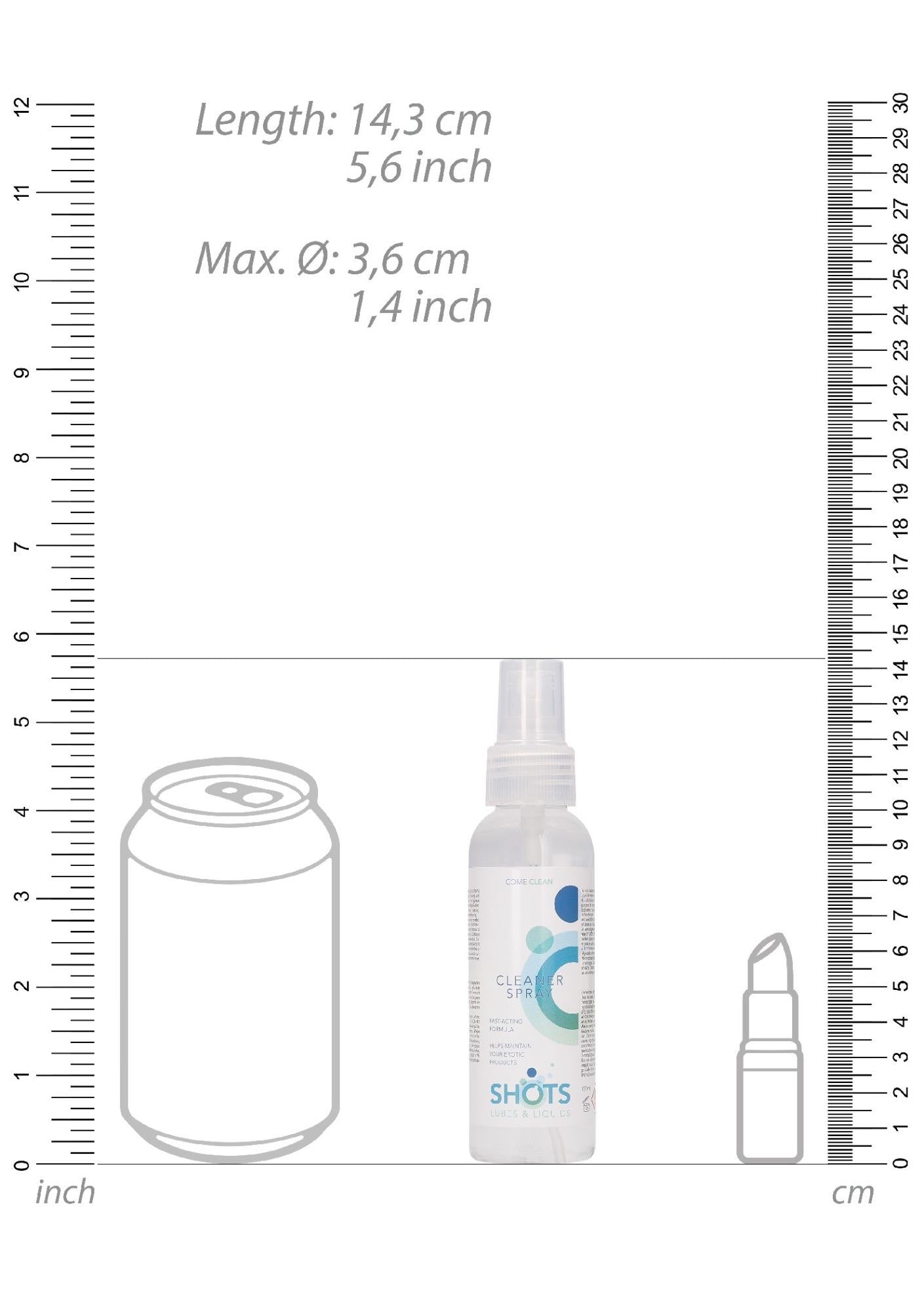 Spray de curățare pentru păpuși ShotsToys 100 ml
